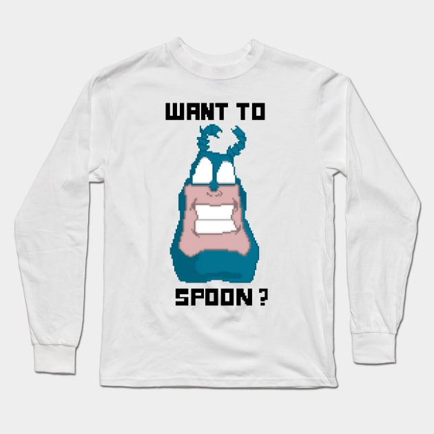 Want to Spoon ? Long Sleeve T-Shirt by ShatteredPixels